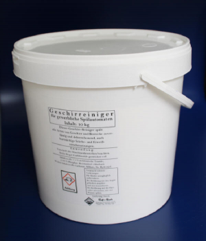 dishwashing detergent for commercial dishwashers in powder form