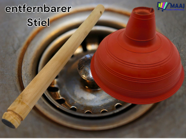 Ablaufsauger / Pömpel mit Gummi