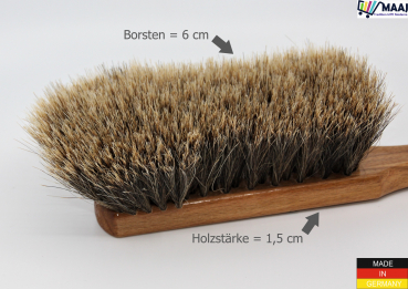 Premium handbrush with splited horsehair placement