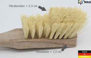 Hufeisenbürste / Boulderbürste / Kletterbürste aus Naturfaser