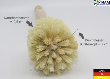 Universal cleaning brush with fiber placement