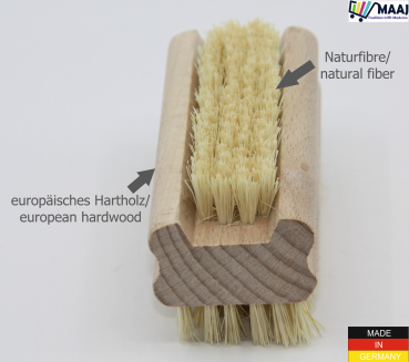 Handwaschbürste mit beidseitiger Fiber-Bestückung