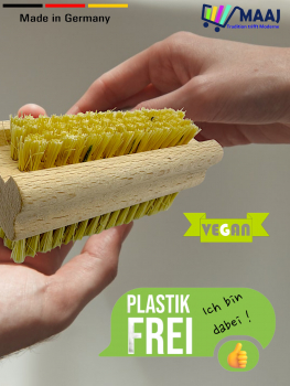 Handwaschbürste mit beidseitiger Fiber-Bestückung