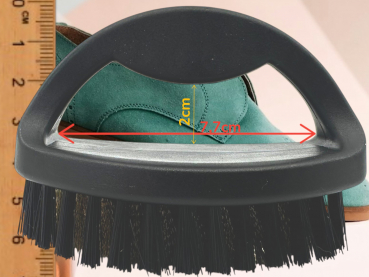 Suede brush with handle