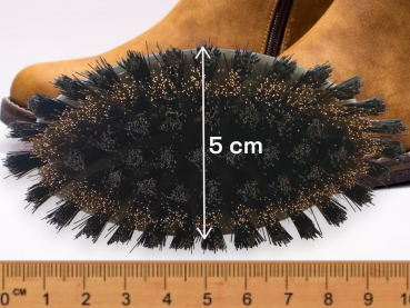 Suede brush with handle