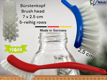 Flaschenbürste gebogen, länglich