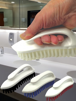 washingbrush with handle red
