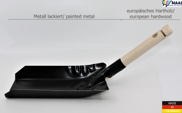 Kohleschaufel SCHWARZ aus Metall