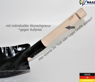 Kohleschaufel SCHWARZ aus Metall
