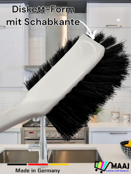 Brosse à vaisselle en forme de pot avec crin de cheval