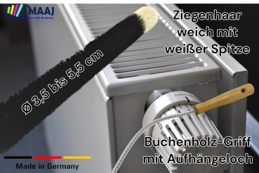 Heizkörperbürste aus Ziegenhaar