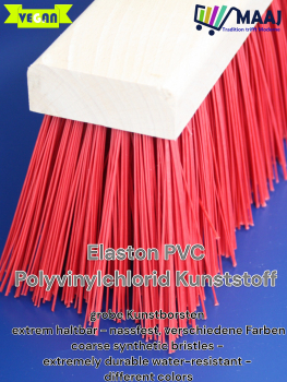 handle brush short red