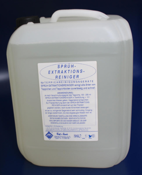 Nettoyant par extraction, 10 litres au total.