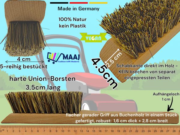 Gartengerätebürste Rasenmäherbürstre