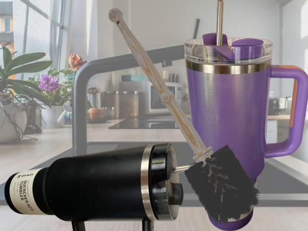 Thermoskannenbürste mit Rosshaar-Bestückung