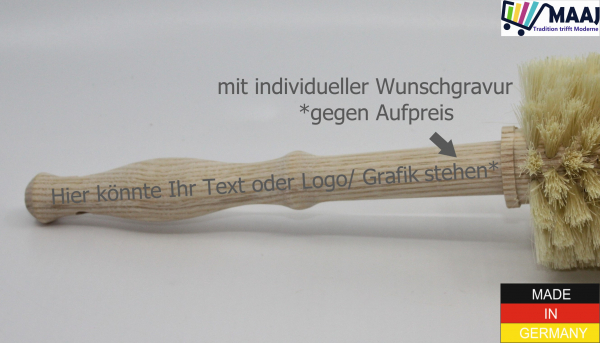 Universal cleaning brush with fiber placement