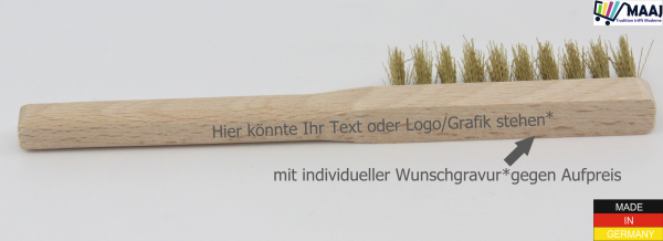 Feinbürste mit Messingborsten medium