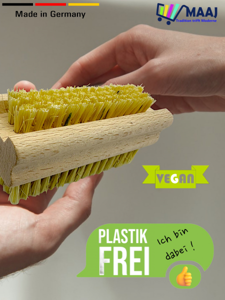 Handwaschbürste mit beidseitiger Fiber-Bestückung