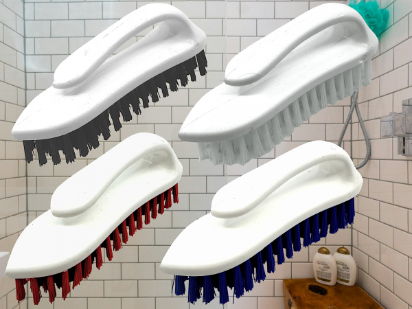 washingbrush with handle red