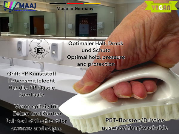 Hygiene-Waschbürste Rot