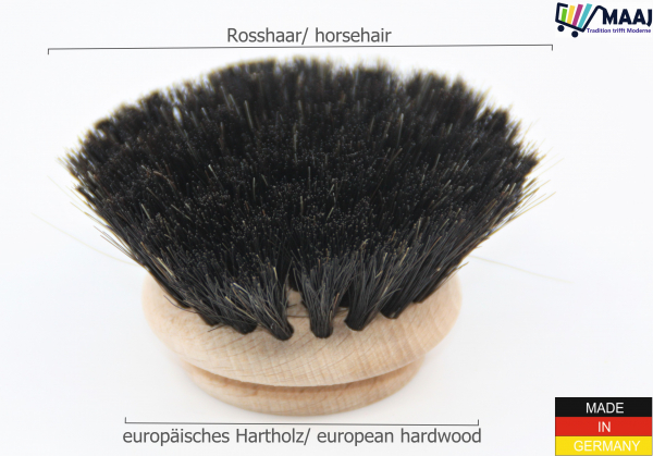 Replacement head for the washing-up brush horsehair