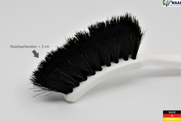 Brosse à vaisselle étroite avec garniture en crin de cheval