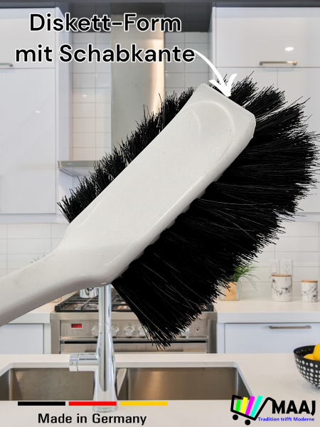 Brosse à vaisselle en forme de pot avec crin de cheval