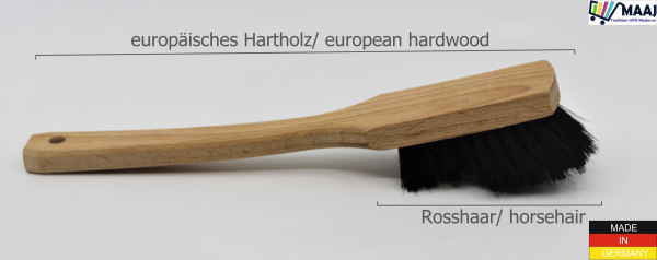 Brosse à vaisselle avec garniture en crin de cheval