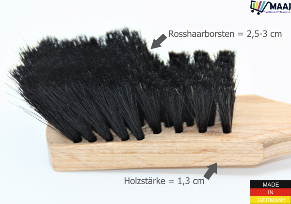 Brosse à vaisselle avec garniture en crin de cheval