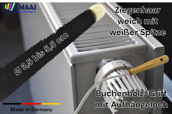 Heizkörperbürste aus Ziegenhaar