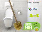 WC-Bürste aus Holz und Naturborsten