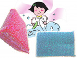 Iris glitter sponges
